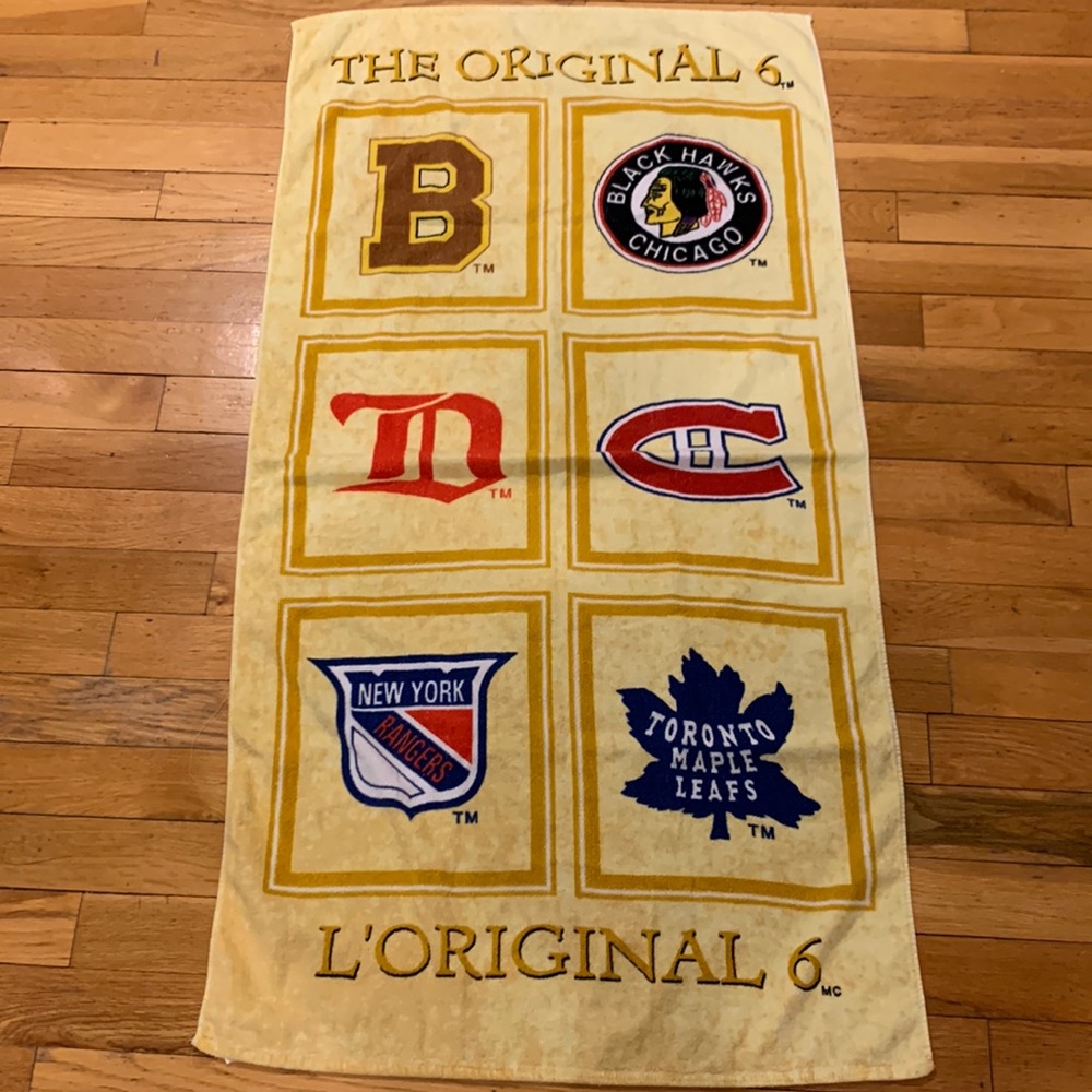 Vintage NHL official towel - The Original 6